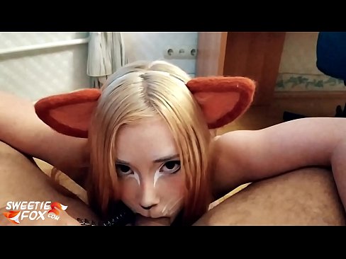 ❤️ Kitsune waxay liqaysaa dick oo afkeeda ku dhufatey ❤️❌  Galmo  ❌❤